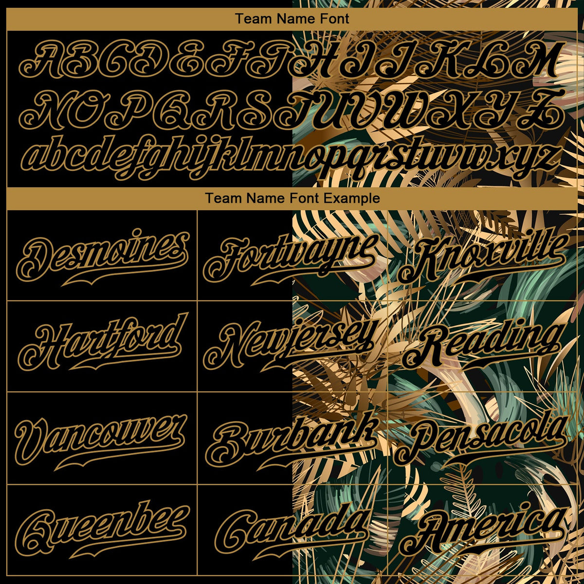 Custom 3D Pattern Design Golden And Green Tropical Leaves In The Style Of And Hawaii Authentic Baseball Jersey hawaiian shirt. Personalized Customized sport uniform