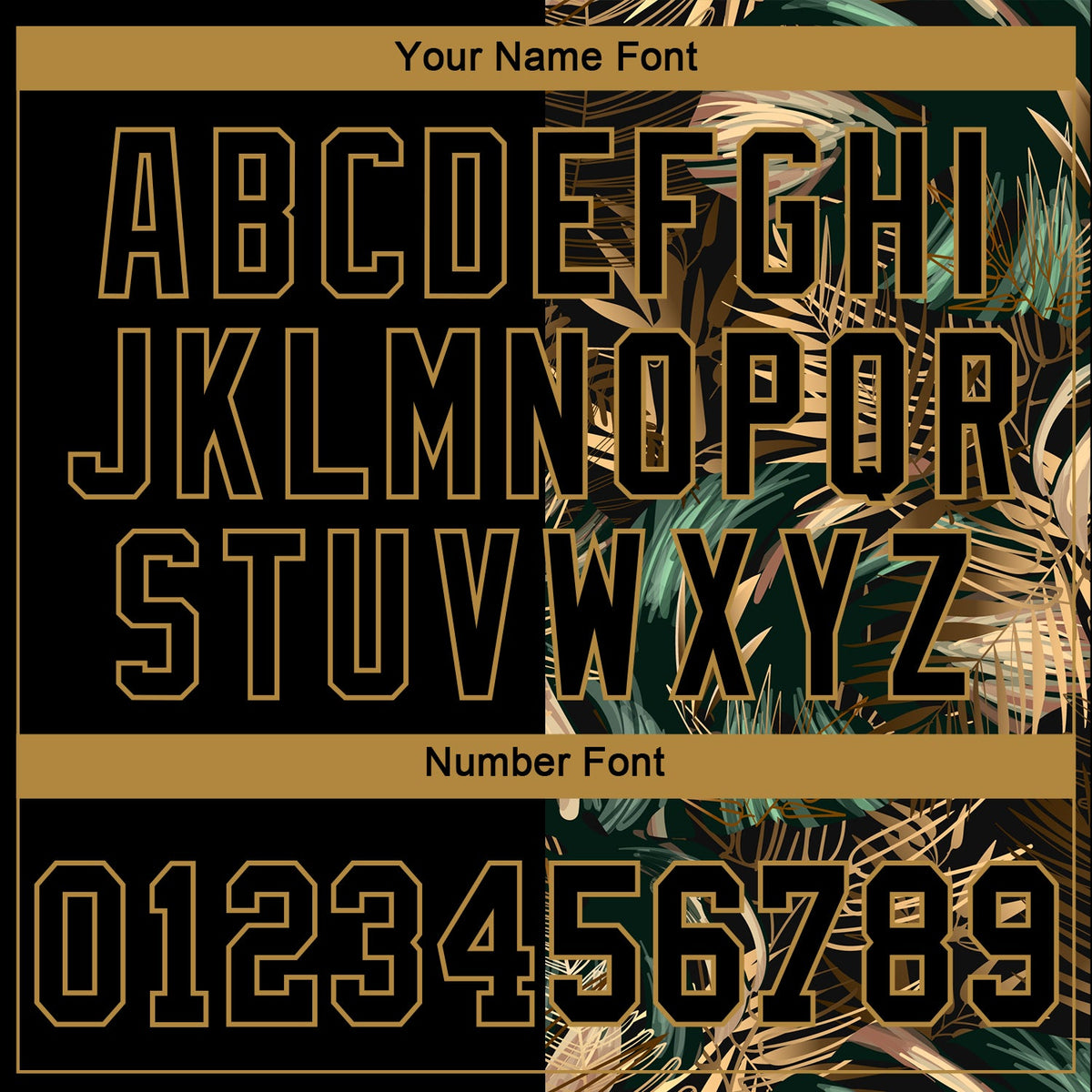 Custom 3D Pattern Design Golden And Green Tropical Leaves In The Style Of And Hawaii Authentic Baseball Jersey hawaiian shirt. Personalized Customized sport uniform